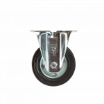 Rola fixa, cauciuc plin negru, 100 x 30 mm, 70 kg