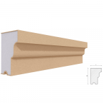 Solbanc decorativ din polistiren EPS laminat cu rasina FPDE211, 110 x 75 x 2000 mm