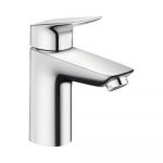 Baterie lavoar Logis Hansgrohe 100 monocomanda, cu ventil pop-up, alama, cromat