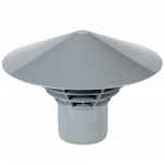 Caciula ventilatie Valrom, pp, gri, diametru 50 mm
