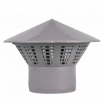 Caciula ventilatie Valrom, pp, gri, diametru 75 mm