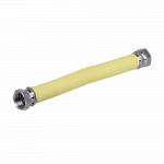 Racord de gaz Italflexigas, FF, inox, galben, flexibil, extensibil, 1 inch, 30 – 60 cm