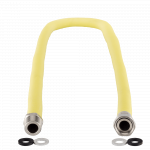 Racord de gaz Italflexigas, MF, inox, galben, flexibil, extensibil, 1/2 inch, 100 – 200 cm