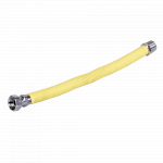 Racord de gaz Italflexigas, MF, inox, galben, flexibil, extensibil, 1/2 inch, 40 – 80 cm