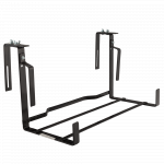 Suport jardiniera cu agatatori, 50-60 cm, fier forjat, negru