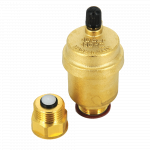 Aerisitor automat O15AS Ferro, cu valva antireflux, alama, galben