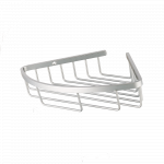 Coltar de baie MSV, aluminiu, alb, 1 raft, 22.5 x 22.5 x 4 cm
