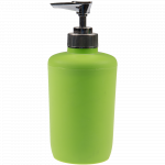 Dozator sapun lichid Romtatay, plastic, verde, 5,5 x 5,5 x 15,5 cm