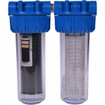 Filtru de apa, carbune activ + sita, 10 cu 1/2 in linie