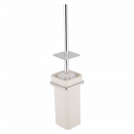 Perie WC de perete Romtatay Flat, ceramica, alb, 10 x 10 x 45 cm