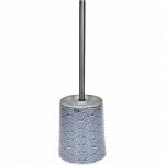 Perie WC MSV Bento, ceramica, bleu, 12.5 x 12.5 x 41.5 cm
