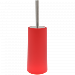 Perie WC MSV Slim, polipropilena/metal inoxidabil, rosu, 10 x 22 cm
