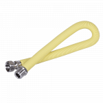 Racord de gaz Italflexigas, MF, inox, galben, flexibil, extensibil, 1/2 inch, 50 – 100 cm