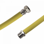 Racord extensibil gaz, din otel inoxidabil, crom, 1/2'' FI-FE, lungimea 75-150 cm