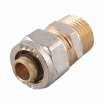 Racord pentru  teava multistrat, alama, filet exterior, 16 mm x 1/2 inch