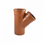 Ramificatie canalizare exterioara PVC Valplast, 45 grade, diametru 125 / 125 mm