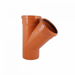 Ramificatie canalizare exterioara PVC Valplast, 45 grade, diametru 160 / 125 mm
