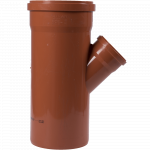 Ramificatie canalizare exterioara PVC Valplast, 45 grade, diametru 200 / 110 mm