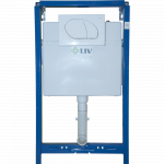 Rezervor incastrat WC Liv Jog 9012, ABS, max. 9 l, 50 x 21 x 100 cm