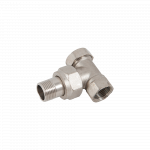 Robinet calorifer 3/8 retur, otel, argintiu, 75 x 40 x 70 mm
