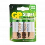 Baterii alcaline GP, D/R20, blister 2 bucati