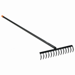 Grebla sol solid Fiskars, dreapta, negru, otel carbon