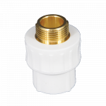 Mufa PPR 25 mm Supratherm, 3/4, filet exterior, alb