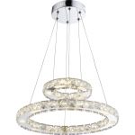 Lustra Marilyn I, bec LED 24W, cromat, 150 x 40 cm