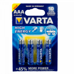 Baterii Varta High Energy, alcaline, AAA, 4 buc