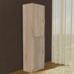 Dulap cu 5 rafturi pal melaminat, sonoma, 40 x 28 x 202 cm