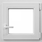 Fereastra PVC, 5 camere, alb, 56 x 56 cm, deschidere simpla dreapta