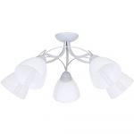 Lustra Bruce 5, Aldex, 5 x E27, 60W, alb + gri, IP20