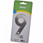 Numar usa/poarta 9 Fischer, inox, prindere suruburi, 10 mm