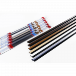 Prag izolator Geko Plastiflex, PVC, perie nylon, alb