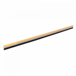 Prag izolator PVC cu perie Geko Staff, transparent, 40 mm x 98 cm