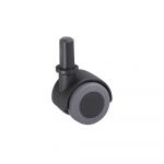 Roata dubla articulata cu rulment pentru parchet, stift, D: 40mm