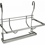Suport dublu pentru folie si prosop, fier cromat, 31,5 x 18 x 31 cm