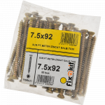 Surub pentru beton TX30, otel zincat galben, 7.5 x 92 mm, 50 buc