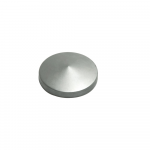 Capac stalp gard, metal, zincat alb, rotund, diametru 60 mm
