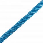 Franghie din polipropilena, rasucita, 14 mm, albastru
