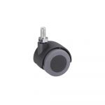 Roata dubla articulata cu rulment pentru parchet, surub, D: 40mm