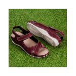 Sandale dama “Tellus” 25-25, Bordo, Engros