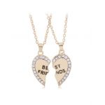 Set 2 lantisoare best friends de culoare aurie