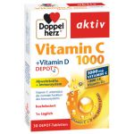 DOPPELHERZ AKTIV VITAMINA C 1000MG + VITAMINA D DEPOT 30 TABLETE