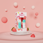 KISS AROMA STRAWBERRY CREAM GEL DE DUS 250ML + LOTIUNE DE CORP 250ML