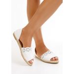 Espadrile dama albe Want-It