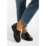 Pantofi casual cu platforma negri Liniara