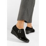 Pantofi cu platforma negri Altia