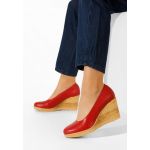Pantofi cu platforma rosii Zola V3