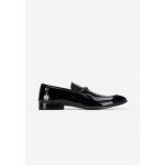 Pantofi eleganti barbati piele negri Campano